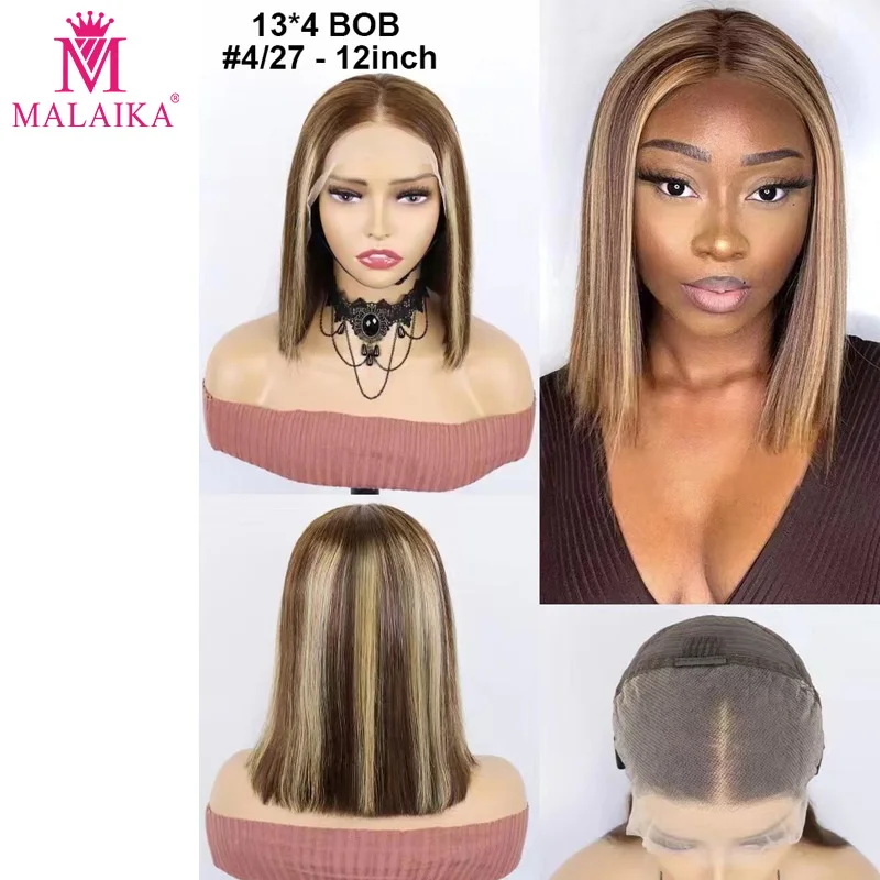 Malaika Hair Highlight Bob Wigs Straight Big13x4 Lace Front Human Hair Wigs for Black Women Piano Color Short Human Hair
Malaika Hair Highlight Bob Wigs Straight Big13x4 Lace Front Human Hair Wigs for Black Women Piano Color Short Human Hair