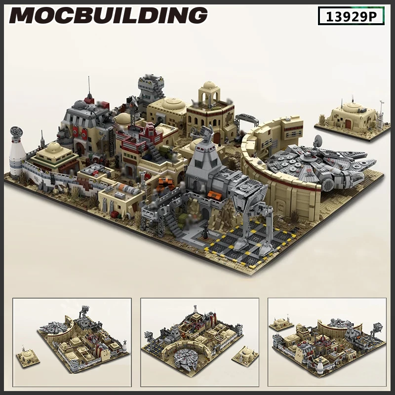 Moc Building Blocks Star Movie SW Tatooine Mos Eisley Cantina DIY Model Space Street View Series Bricks Kid Toys Birthday Gift
Moc Building Blocks Star Movie SW Tatooine Mos Eisley Cantina DIY Model Space Street View Series Bricks Kid Toys Birthday Gift