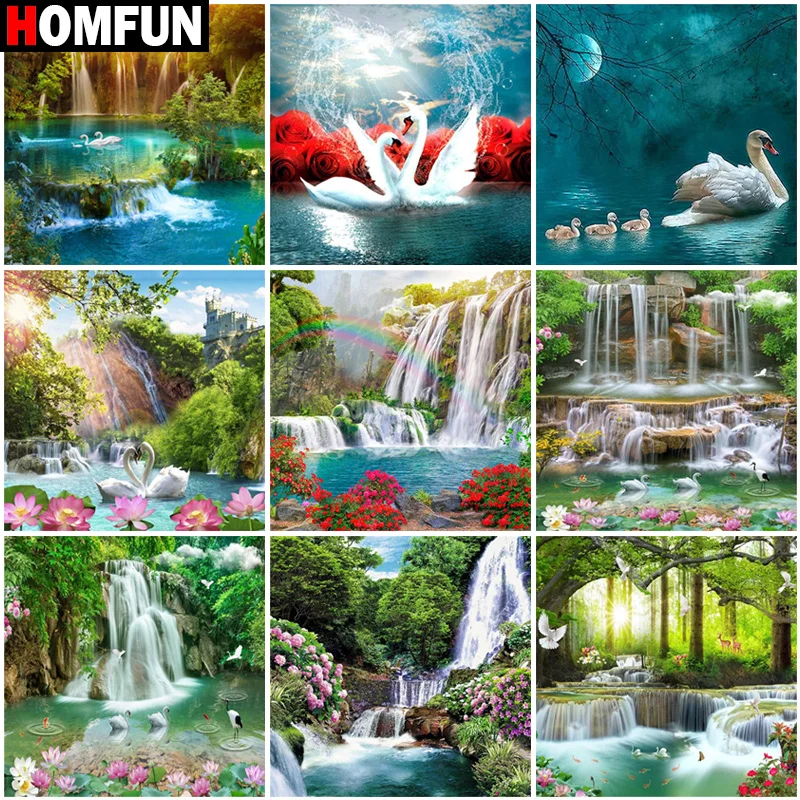 HOMFUN Рождественская открытка подарок полный квадратный/круглый сверло 5D Сделай