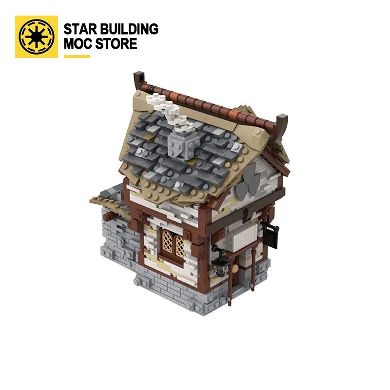 MOC Modular Architecture Creative Set Medieval Bistro block 66338 Architectural Street view model block toy Children's gift
MOC Modular Architecture Creative Set Medieval Bistro block 66338 Architectural Street view model block toy Children's gift