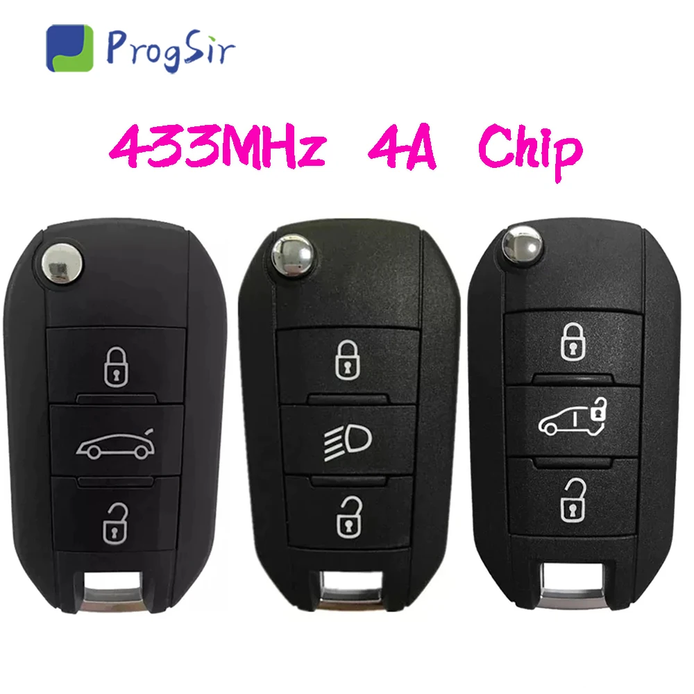 3-кнопочный пульт дистанционного управления 433 МГц для Peugeot Citroen 208 2008 508 C3 с чипом 4A
3-кнопочный пульт дистанционного управления 433 МГц для Peugeot Citroen 208 2008 508 C3 с чипом 4A