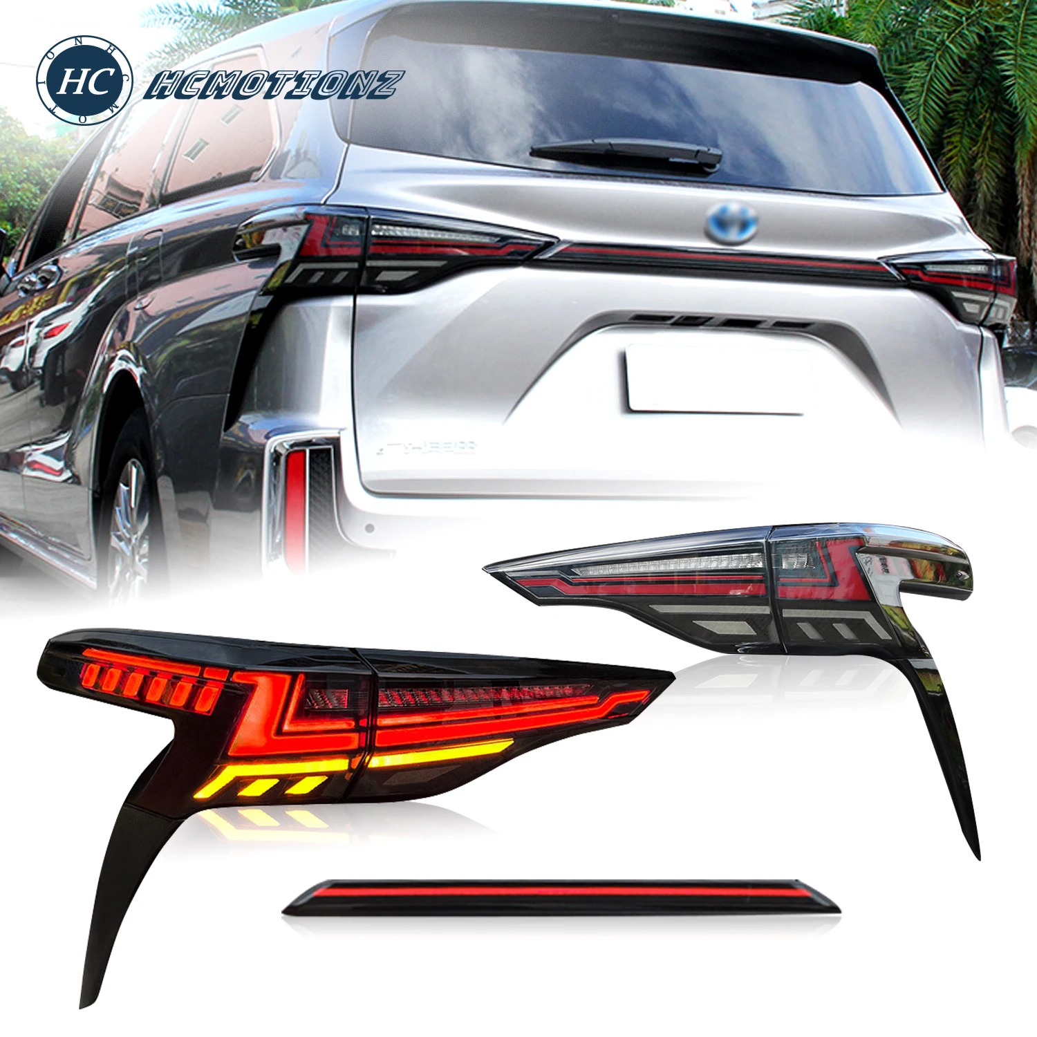 HCmotion LED Car Tail Lights for 2021-2022 Toyota Sienna Smoked DRL Rear Lamp Assembly Auto Styling Back Lamps Accessories
HCmotion LED Car Tail Lights for 2021-2022 Toyota Sienna Smoked DRL Rear Lamp Assembly Auto Styling Back Lamps Accessories