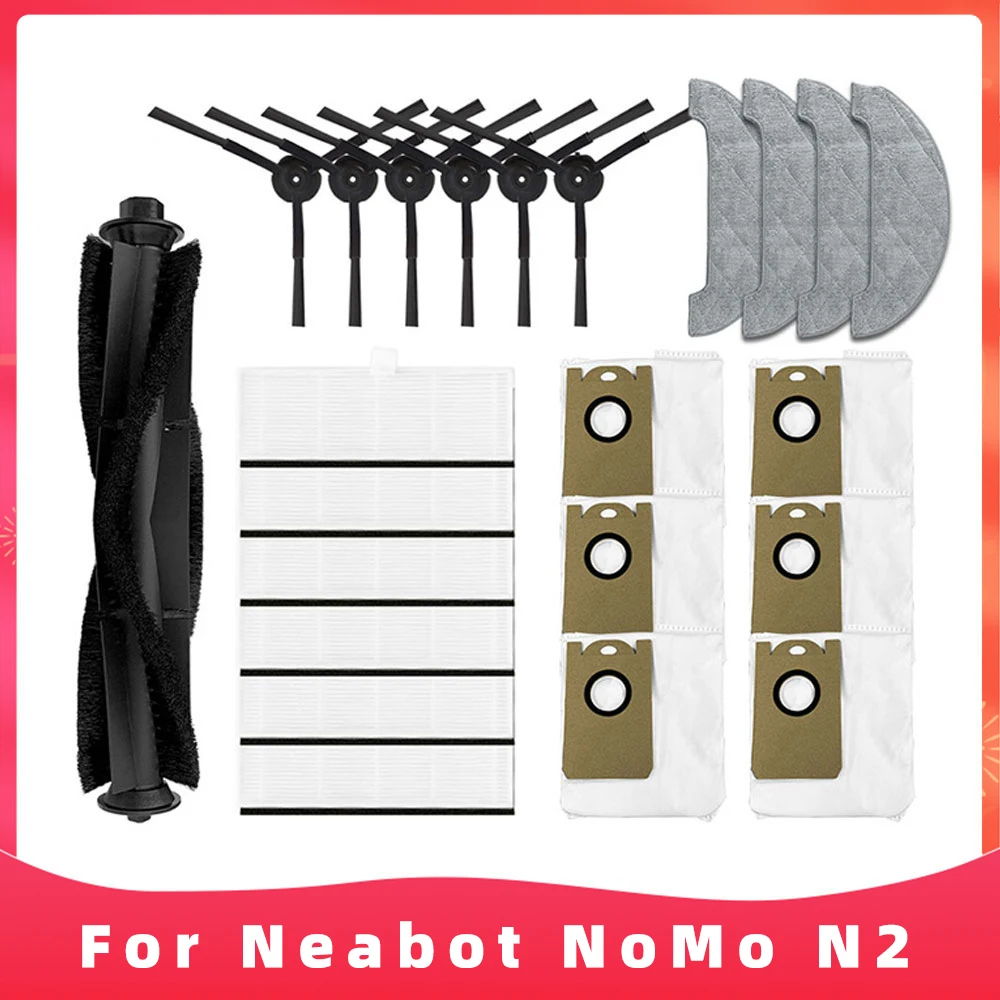 For Neabot NoMo N2 Self emptying Robot Vacuum RS0060B Replacement Spare Parts Main Side Brush Hepa Filter Mop Rag Dust Bag
For Neabot NoMo N2 Self emptying Robot Vacuum RS0060B Replacement Spare Parts Main Side Brush Hepa Filter Mop Rag Dust Bag