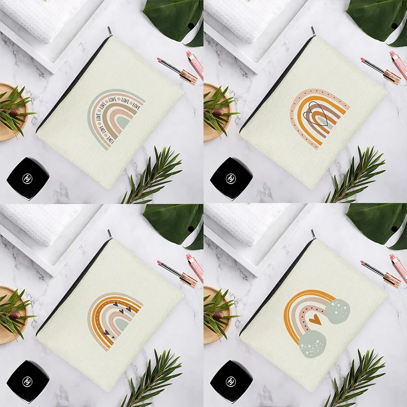 Brown Tone Rainbow Clouds Butterfly Simple Fashion Women Beauty White Linen Cosmetic Bag Makeup Storage Travel Pencil Case
Brown Tone Rainbow Clouds Butterfly Simple Fashion Women Beauty White Linen Cosmetic Bag Makeup Storage Travel Pencil Case