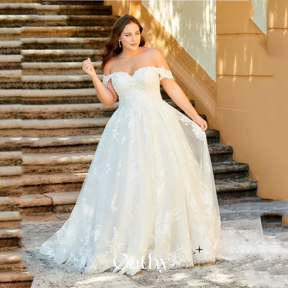 Cathy Boho Ivory Wedding Dresses Sexy Sweetheart Open Back Tulle Lace Appliquéd Bridal Dress Plus Size Custom Vestido De Novia
Cathy Boho Ivory Wedding Dresses Sexy Sweetheart Open Back Tulle Lace Appliquéd Bridal Dress Plus Size Custom Vestido De Novia