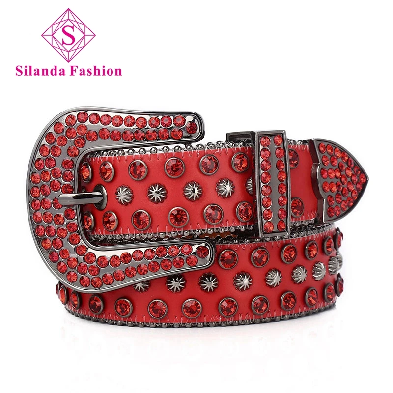 Silanda Fashion Women's High-end Rhinestone Belts Men's European Hip-hop Punk Belt Trendy Waist Band Genuine Leather Girdles
Silanda Fashion Women's High-end Rhinestone Belts Men's European Hip-hop Punk Belt Trendy Waist Band Genuine Leather Girdles