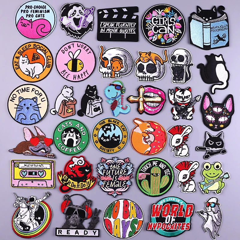 Hippie Letter Embroidered Patches For Clothing Stickers Cartoon Animal Applique Iron On Patches On Clothes Sewing Patch Rock
Hippie Letter Embroidered Patches For Clothing Stickers Cartoon Animal Applique Iron On Patches On Clothes Sewing Patch Rock