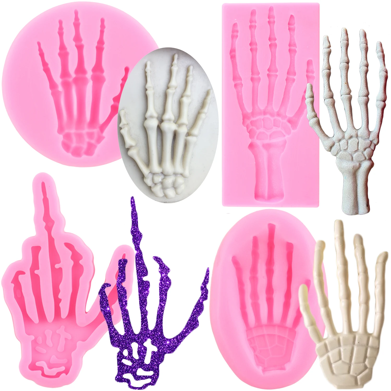 DIY Skull Hand Halloween Silicone Mold Fondant Cake Decorating Tools Baking Chocolate Gumpaste Molds Cupcake Candy Clay Mould
DIY Skull Hand Halloween Silicone Mold Fondant Cake Decorating Tools Baking Chocolate Gumpaste Molds Cupcake Candy Clay Mould
