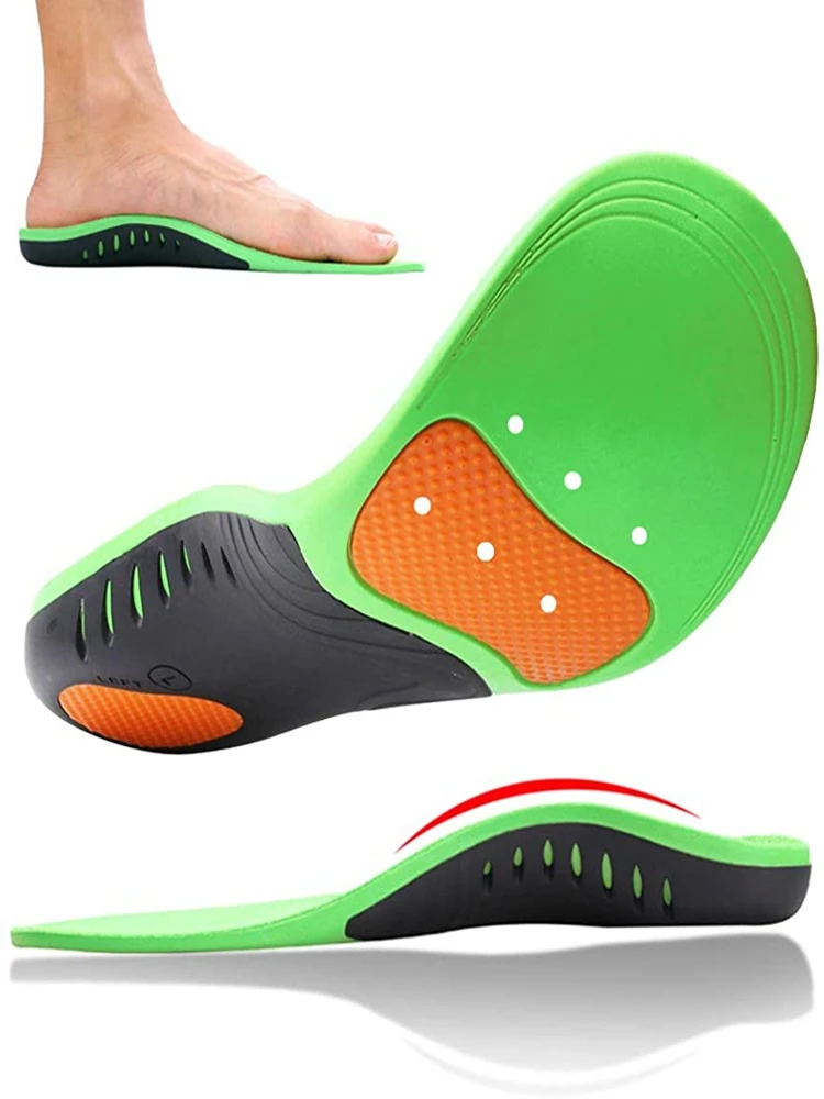 

PU High Arch Support Insoles Orthopedic Shoes Sole For Feet Arch Pad Relieve Plantar Fasciitis Pain Flat Foot Sports Shoe Insert