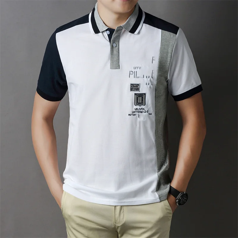 2023 summer new polo shirt cotton short-sleeved t-shirt men's British casual color contrast plus size sports T-shirt
2023 summer new polo shirt cotton short-sleeved t-shirt men's British casual color contrast plus size sports T-shirt