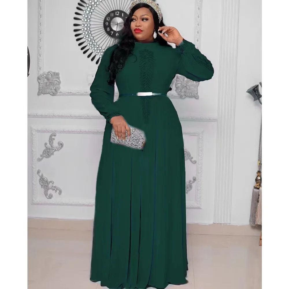 Long Sleeve Lace Chiffon Plus Size Embroidered Dress Slim Round Neck Evening Dress Party Midi Dress Plus Size Fall Women's
Long Sleeve Lace Chiffon Plus Size Embroidered Dress Slim Round Neck Evening Dress Party Midi Dress Plus Size Fall Women's