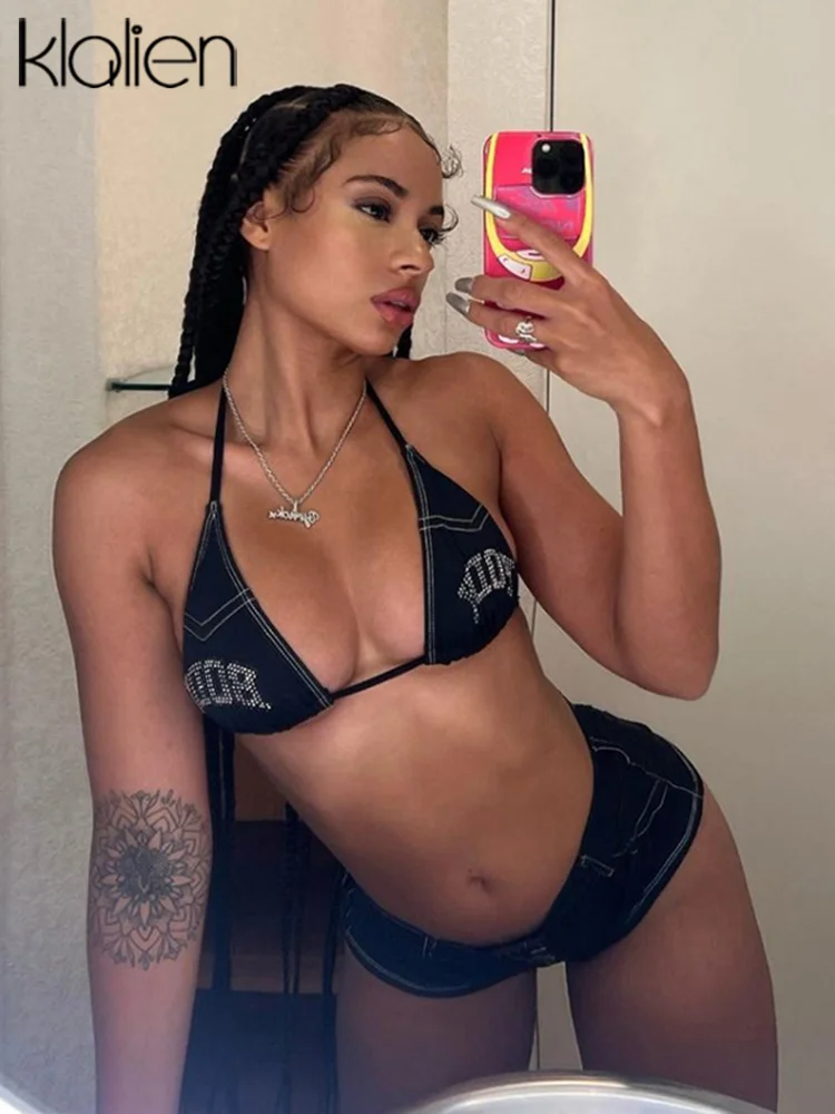 KLALIEN Sexy Bikinis Set Women 2023 Summer Lace Up Letter Print Bikini Swimsuit Female Swimwear Beach Wear Bathing Suit
KLALIEN Sexy Bikinis Set Women 2023 Summer Lace Up Letter Print Bikini Swimsuit Female Swimwear Beach Wear Bathing Suit