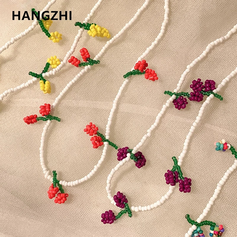 HangZhi 2021 Новые корейские летние милые красные вишневые плоды Анаса красочные