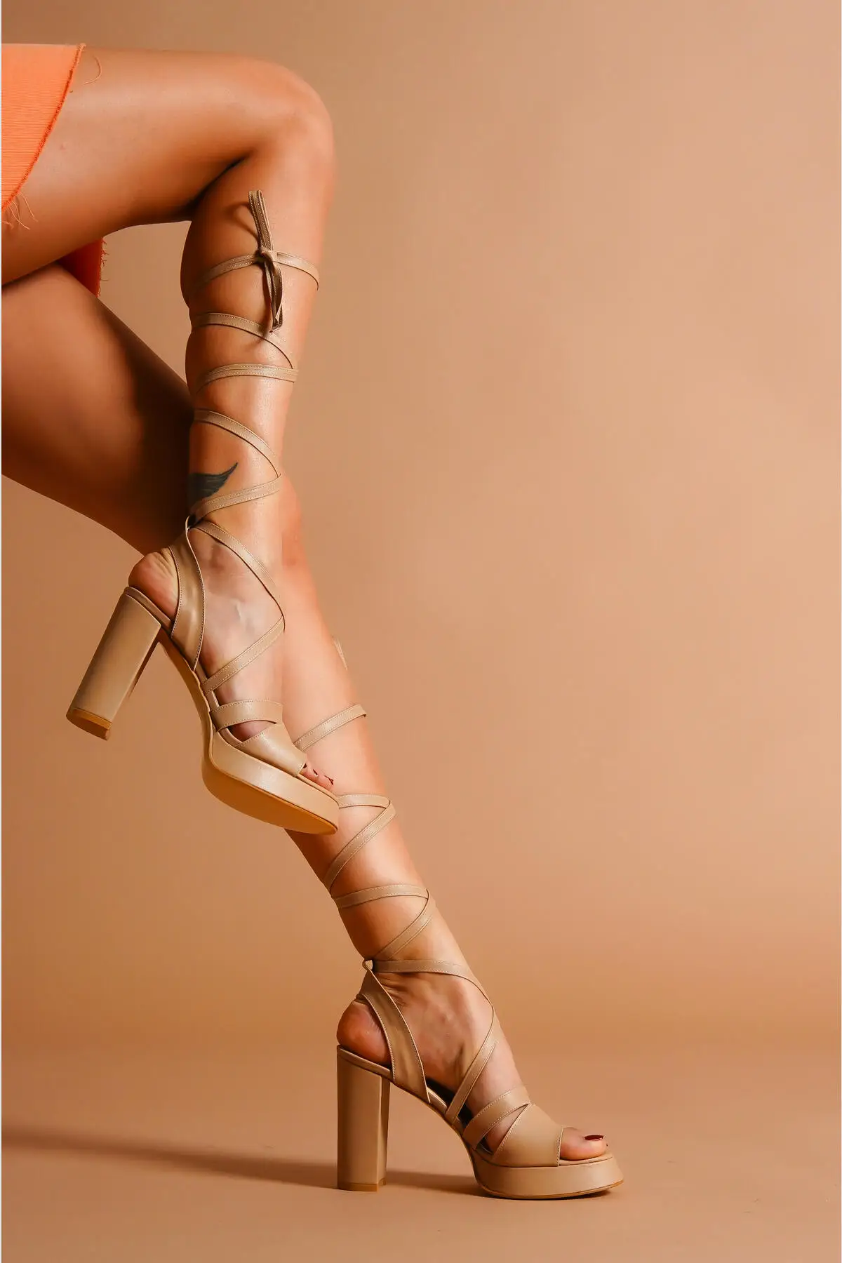 Agatha Striped Ankle High Heels Platform Women's Shoes Sandals Tan Black Beige Nude Sexy Roman Hellenistic Helen
Agatha Striped Ankle High Heels Platform Women's Shoes Sandals Tan Black Beige Nude Sexy Roman Hellenistic Helen