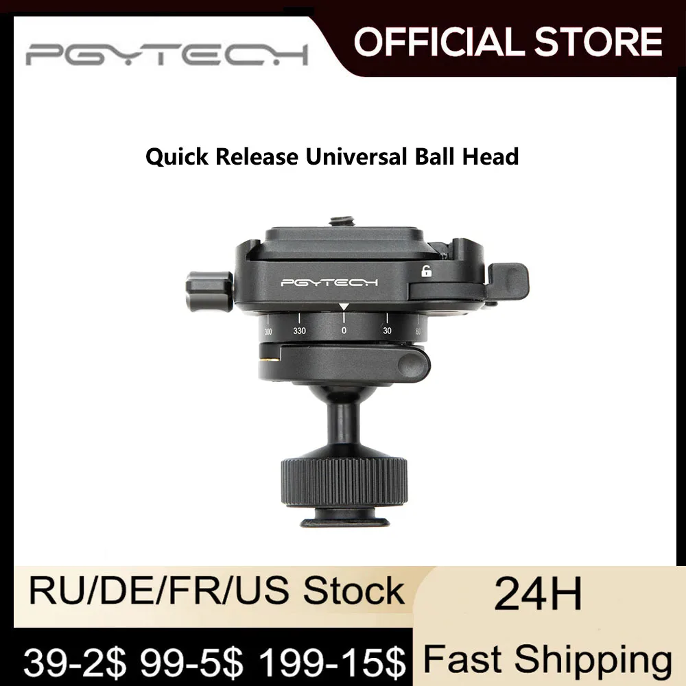 PGYTECH Tripod Head Camera Professional Low Profile Video Ball Head 360° Panorama Adjustable Universal Ballhead for DSLR Tripod
PGYTECH Tripod Head Camera Professional Low Profile Video Ball Head 360° Panorama Adjustable Universal Ballhead for DSLR Tripod