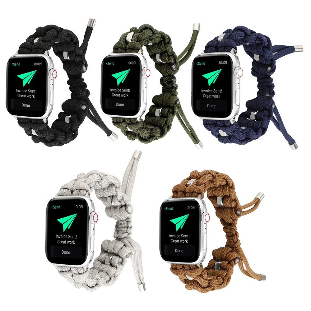 Nylon Watch Strap For Apple Watch Band 44mm 40mm 45mm 41mm 42mm 38mm Braided Band correa iWatch series 7 4 5 6 se 3 Watchband
Nylon Watch Strap For Apple Watch Band 44mm 40mm 45mm 41mm 42mm 38mm Braided Band correa iWatch series 7 4 5 6 se 3 Watchband