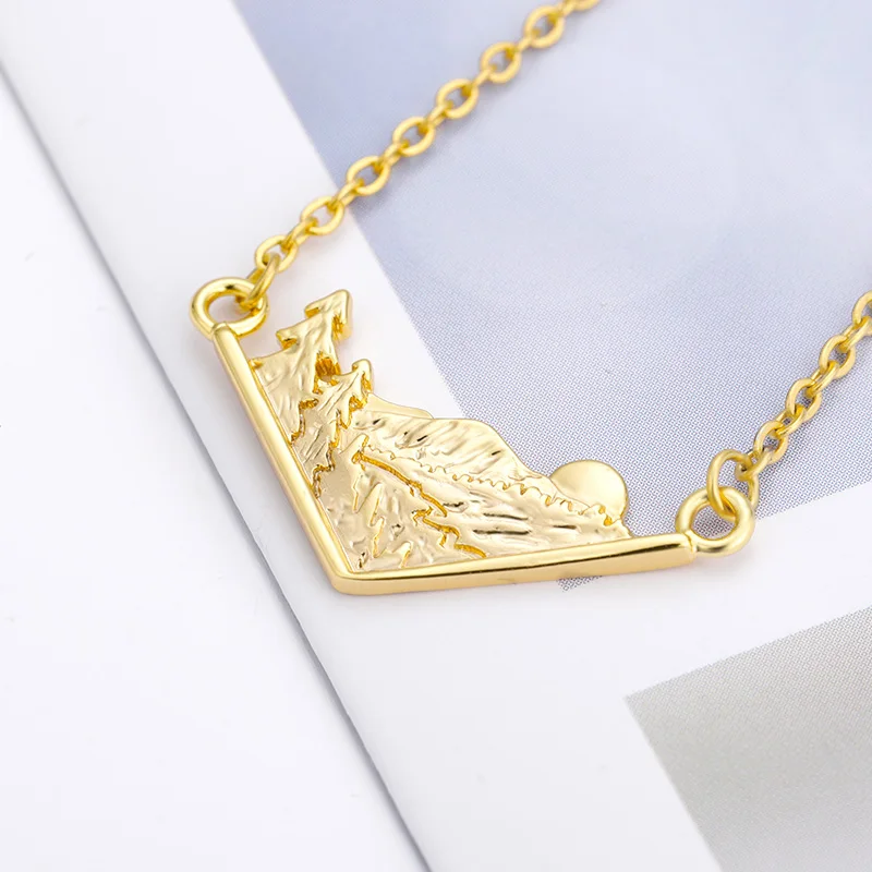 Stainless Steel Necklace for Women Men Mountain Necklace Pine Tree Pendant Limit Necklace Birthday Gift Bijoux Femme
Stainless Steel Necklace for Women Men Mountain Necklace Pine Tree Pendant Limit Necklace Birthday Gift Bijoux Femme