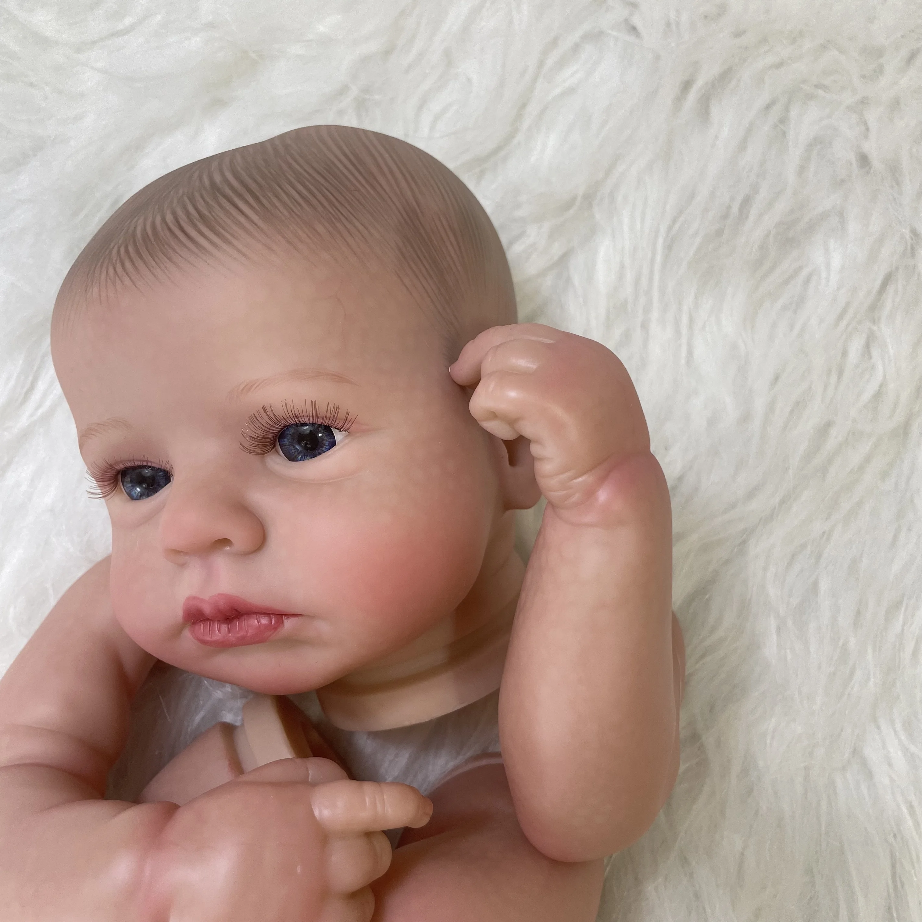 20Inch Already Painted Reborn Doll Kit LouLou With Hair and Eyelashes 3D Painted Skin High Quality DIY Handmade Doll Parts
20Inch Already Painted Reborn Doll Kit LouLou With Hair and Eyelashes 3D Painted Skin High Quality DIY Handmade Doll Parts