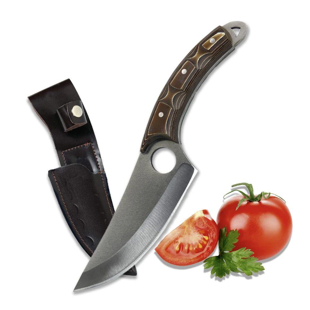 

Охотничий нож викингов Palta Verzalite с кобурой, поварской нож для кемпинга, уличные кухонные ножи из высококачественной нержавеющей стали