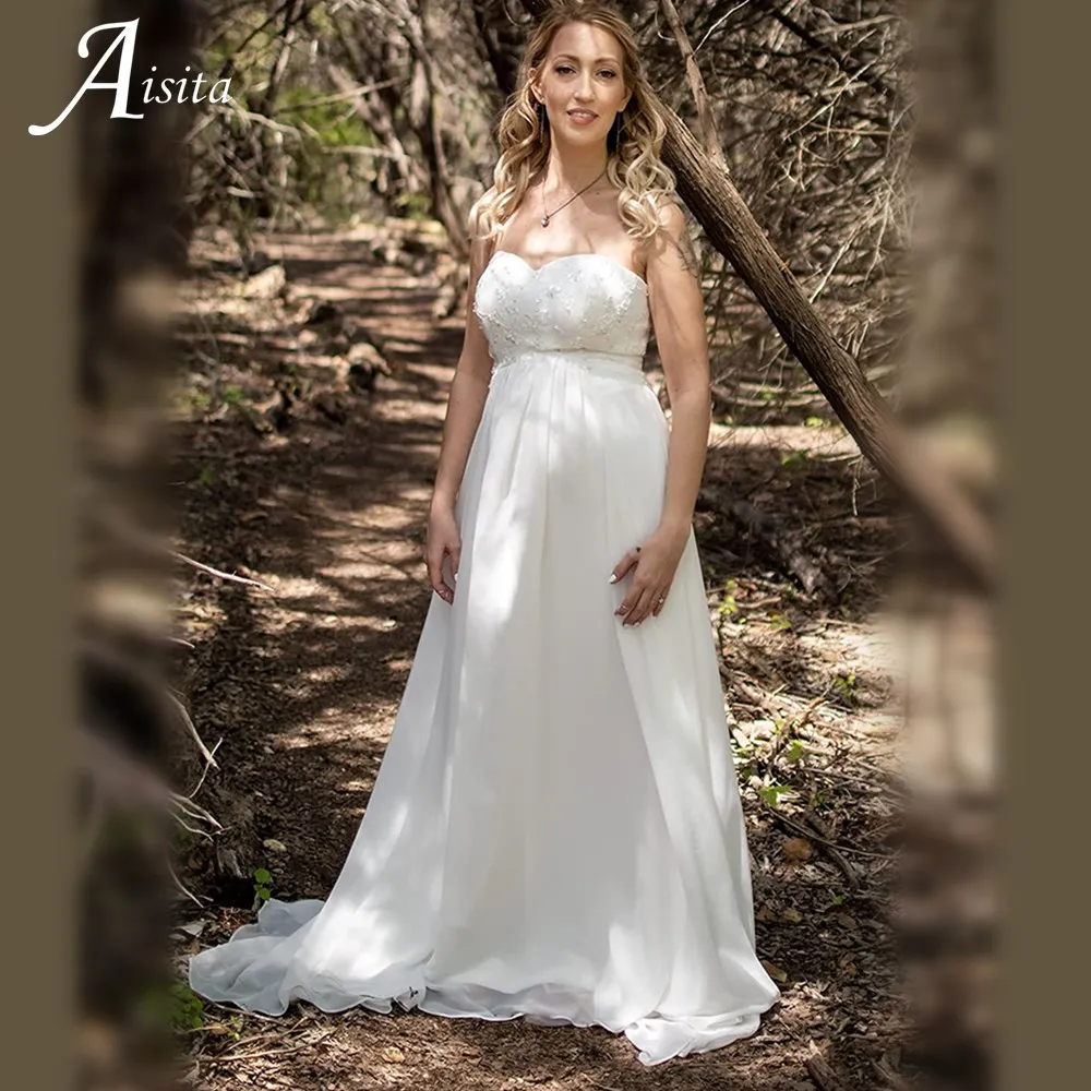 Grace Chiffon Strapless Wedding Dresses Elegant Tulle Sweep Train Lace Appliques Bride Dresses Bridal Gown Vestidos De Novia
Grace Chiffon Strapless Wedding Dresses Elegant Tulle Sweep Train Lace Appliques Bride Dresses Bridal Gown Vestidos De Novia