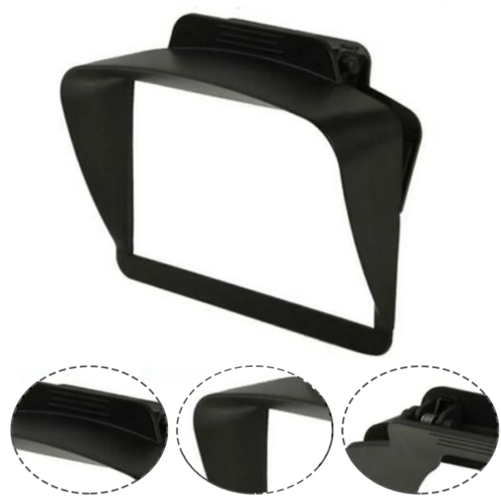 

5 Inch Plastic GPS Sat Navigator Sun Shade Visor For All 5" TomTom And 5.1" Garmin GPS Anti-Glare Black