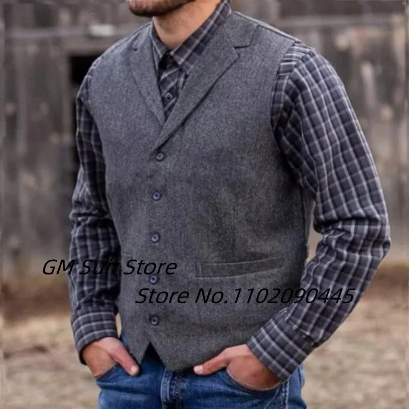 Men's Suit Vest Herringbone Pattern Lapel Sleeveless Single-breasted 2022Slim Handsome V-neck Business Solid Color Casual Jacket
Men's Suit Vest Herringbone Pattern Lapel Sleeveless Single-breasted 2022Slim Handsome V-neck Business Solid Color Casual Jacket