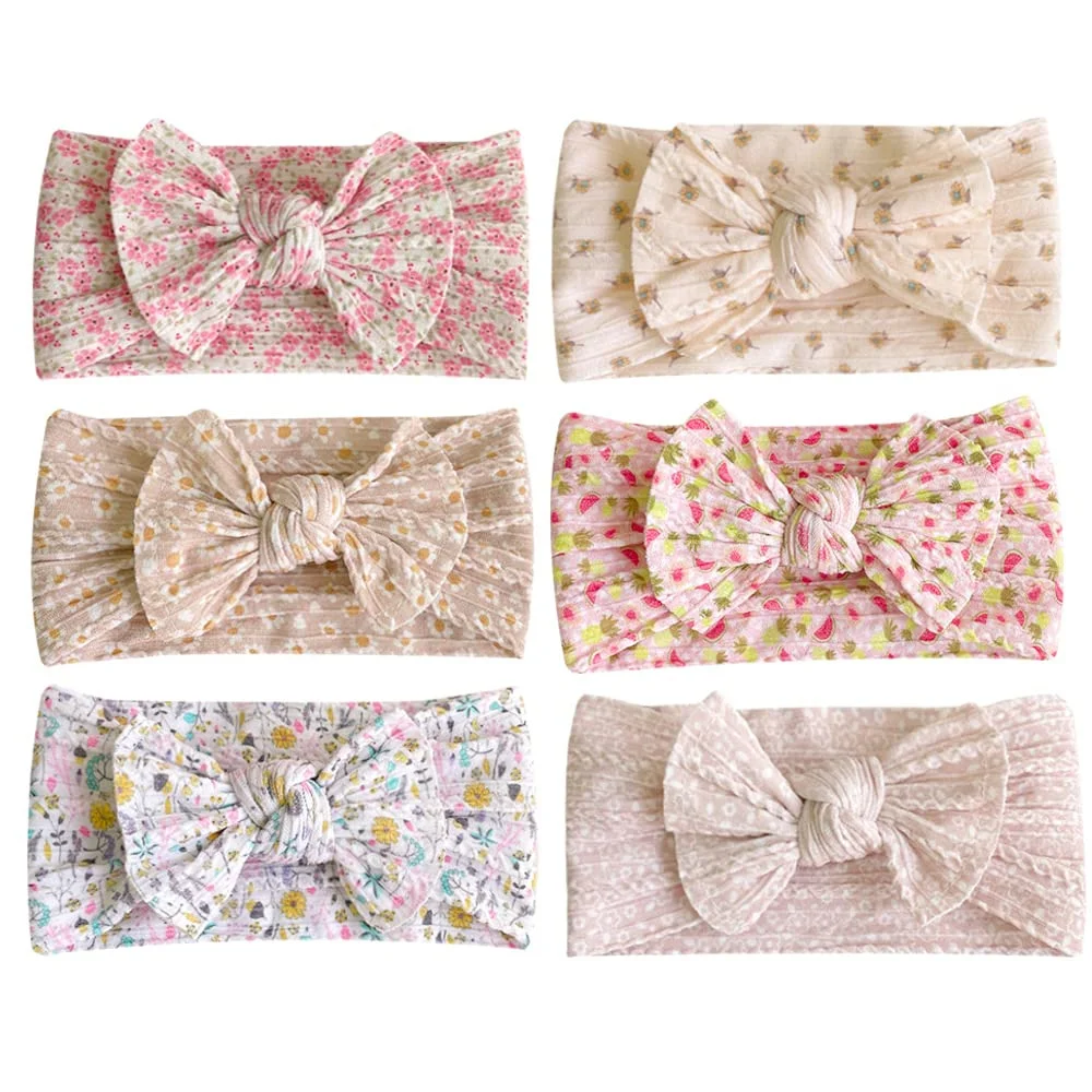 Print Baby Headband 6 Piece Baby Girls Headbands Newborn Nylon Floral Print Headbands Stretchy Bowknot Baby Hair Accessories
Print Baby Headband 6 Piece Baby Girls Headbands Newborn Nylon Floral Print Headbands Stretchy Bowknot Baby Hair Accessories
