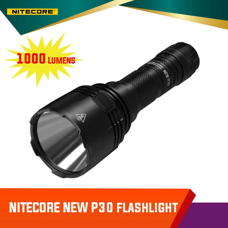 Nitecore New P30 Compact 1000 Lumens Long Range Hunting Flashlight Utilizing CREE XP-L HI V3 White Light LED Torch Outdoor
Nitecore New P30 Compact 1000 Lumens Long Range Hunting Flashlight Utilizing CREE XP-L HI V3 White Light LED Torch Outdoor