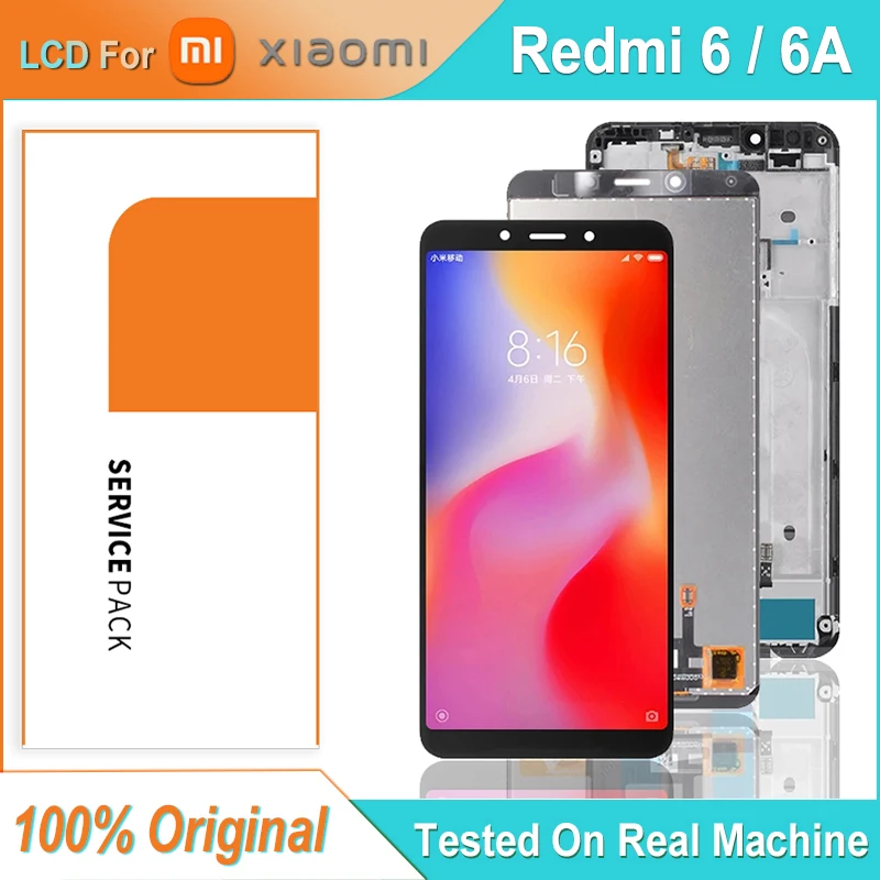 ЖК-дисплей 5,45 ''для XIAOMI Redmi 6 с сенсорным экраном и дигитайзером в сборе, сменный ЖК-дисплей для Redmi 6A, оригинал
ЖК-дисплей 5,45 ''для XIAOMI Redmi 6 с сенсорным экраном и дигитайзером в сборе, сменный ЖК-дисплей для Redmi 6A, оригинал