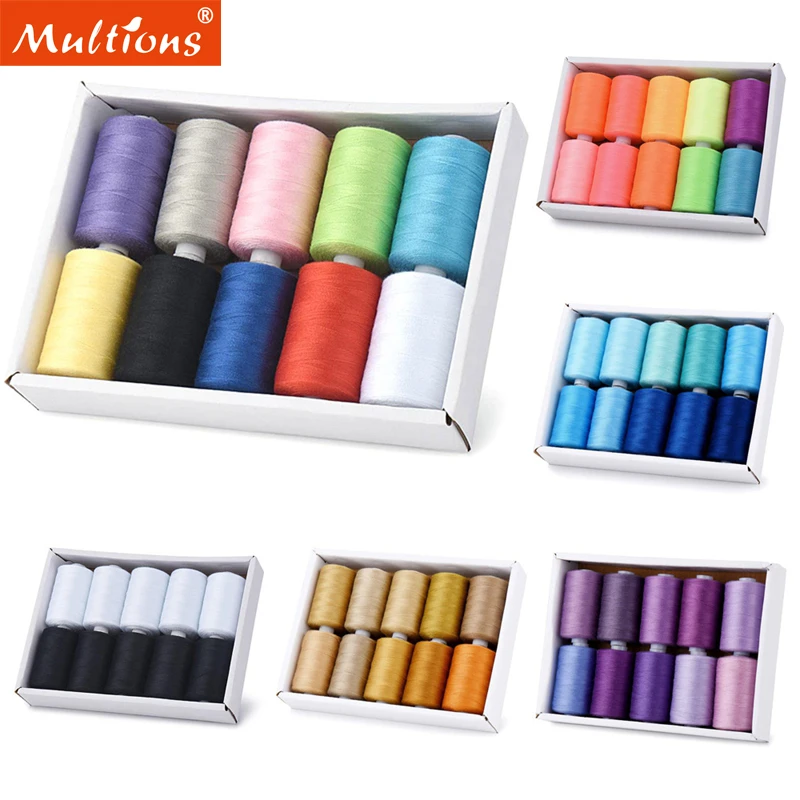 10pcs 1000 Yards Per Spool Polyester Thread Sets Hand Sewing and Embroidery Sewing Thread for Beginner Sewing Tool
10pcs 1000 Yards Per Spool Polyester Thread Sets Hand Sewing and Embroidery Sewing Thread for Beginner Sewing Tool