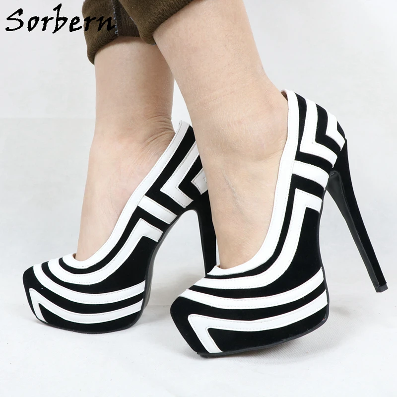 Sorbern Black And White Women Pump Shoes Invisible Platform High Heel Slip On Party Heels Formal Evening Shoe Customs
Sorbern Black And White Women Pump Shoes Invisible Platform High Heel Slip On Party Heels Formal Evening Shoe Customs