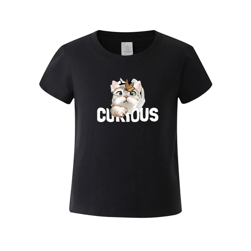 Children Clothing 티셔츠 Summer Cat Cartoon T Shirt Short Sleeve Boy Girl Casual Clothes 4 to 12 years Kawaii Butterfly Child Tops
Children Clothing 티셔츠 Summer Cat Cartoon T Shirt Short Sleeve Boy Girl Casual Clothes 4 to 12 years Kawaii Butterfly Child Tops