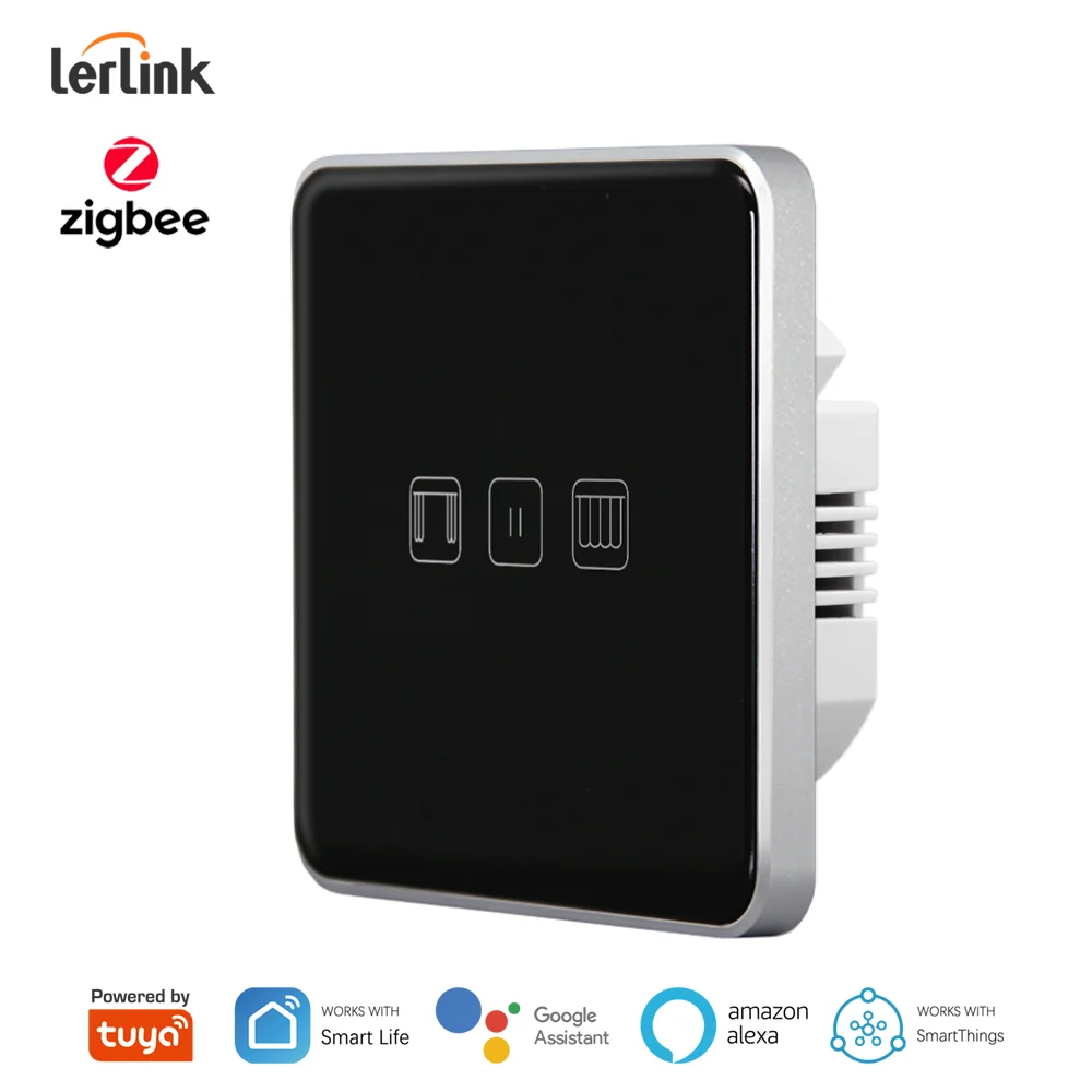 Tuya ZigBee Curtain Touch Switch for Blind Roller Shutter Electric Motor Glass Panel Smart Life APP Remote Control EU 1 Gang
Tuya ZigBee Curtain Touch Switch for Blind Roller Shutter Electric Motor Glass Panel Smart Life APP Remote Control EU 1 Gang