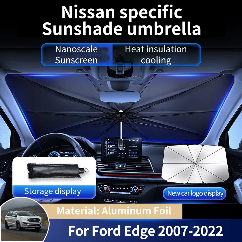 Aluminum Foil Car Front Window Sunshade Covers Sun Shade Protector Parasol Accessories for Ford Edge Endura CD539 2007~2022 2021
Aluminum Foil Car Front Window Sunshade Covers Sun Shade Protector Parasol Accessories for Ford Edge Endura CD539 2007~2022 2021