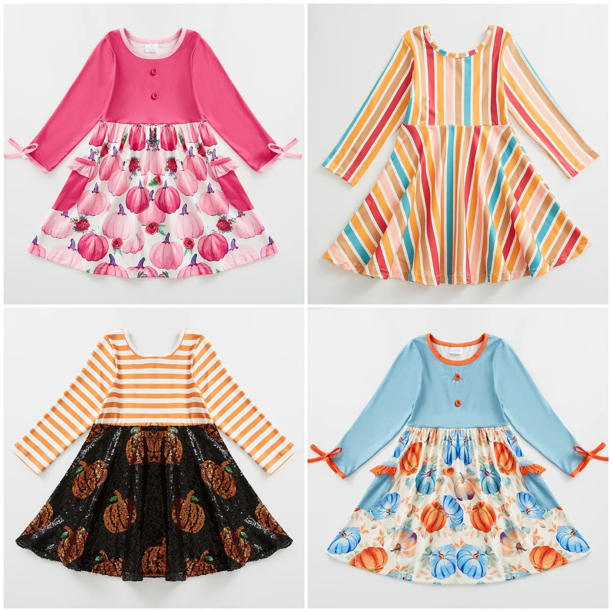 Exclusive Girlymax Thanksgiving Baby Girls Kids Clothing Milk Silk Ruffles Stripe Twirl Dress Sequins Pumpkin Turkey Long Sleeve
Exclusive Girlymax Thanksgiving Baby Girls Kids Clothing Milk Silk Ruffles Stripe Twirl Dress Sequins Pumpkin Turkey Long Sleeve