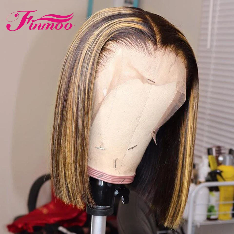 Straight Short Bob Lace Front Wig Highlight Wig Human Hair Colored Ombre Lace Front Human Hair Wigs T part HD Lace Frontal Wig
Straight Short Bob Lace Front Wig Highlight Wig Human Hair Colored Ombre Lace Front Human Hair Wigs T part HD Lace Frontal Wig