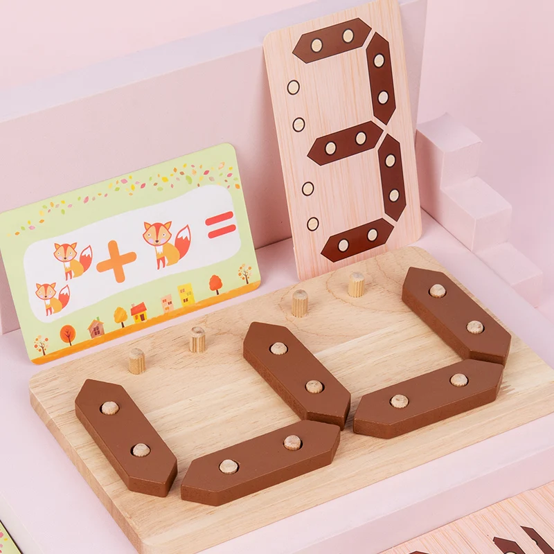 Montessori Math Learning Board for Digital Addition and Subtraction Early Education Cognitive Preschool Wooden Toys for Kids
Montessori Math Learning Board for Digital Addition and Subtraction Early Education Cognitive Preschool Wooden Toys for Kids
