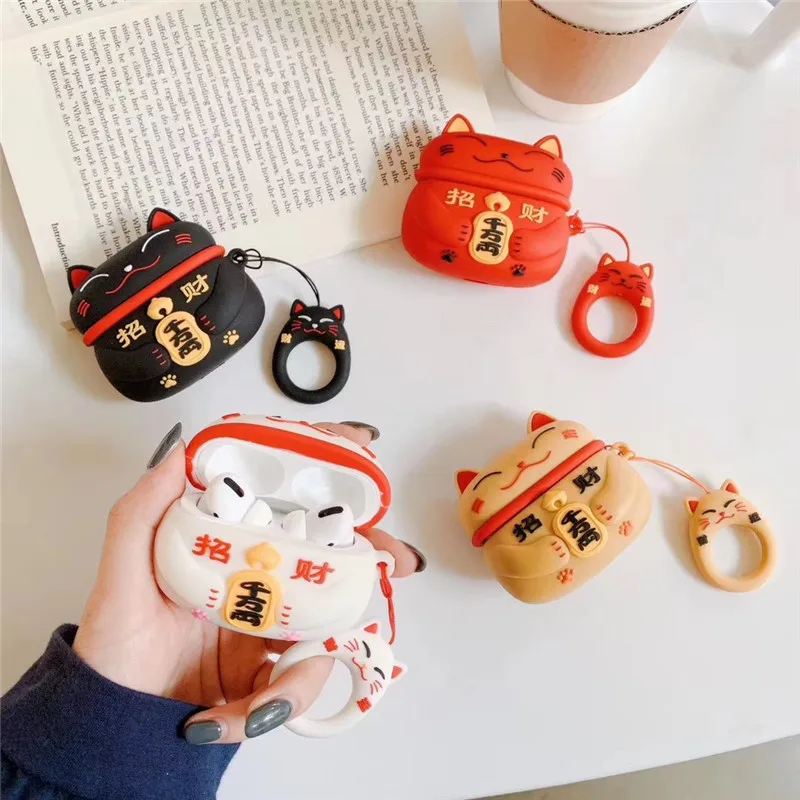 For Pro4 Headphone Box Cute White Black Red Lucky Cat Headset Case Silicone Full Protective For Phone Bluetooth Cover
For Pro4 Headphone Box Cute White Black Red Lucky Cat Headset Case Silicone Full Protective For Phone Bluetooth Cover