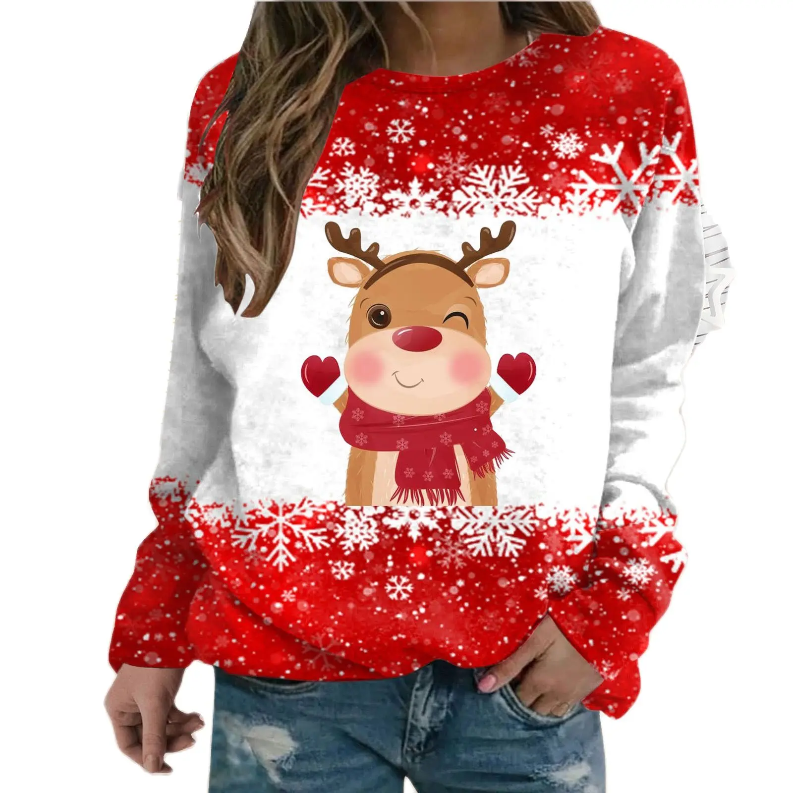 Cross-border New Autumn Christma Clothes for Men and Women Printed Round Neck Christmas Fawn Couple Dress Sweater Large Size
Cross-border New Autumn Christma Clothes for Men and Women Printed Round Neck Christmas Fawn Couple Dress Sweater Large Size