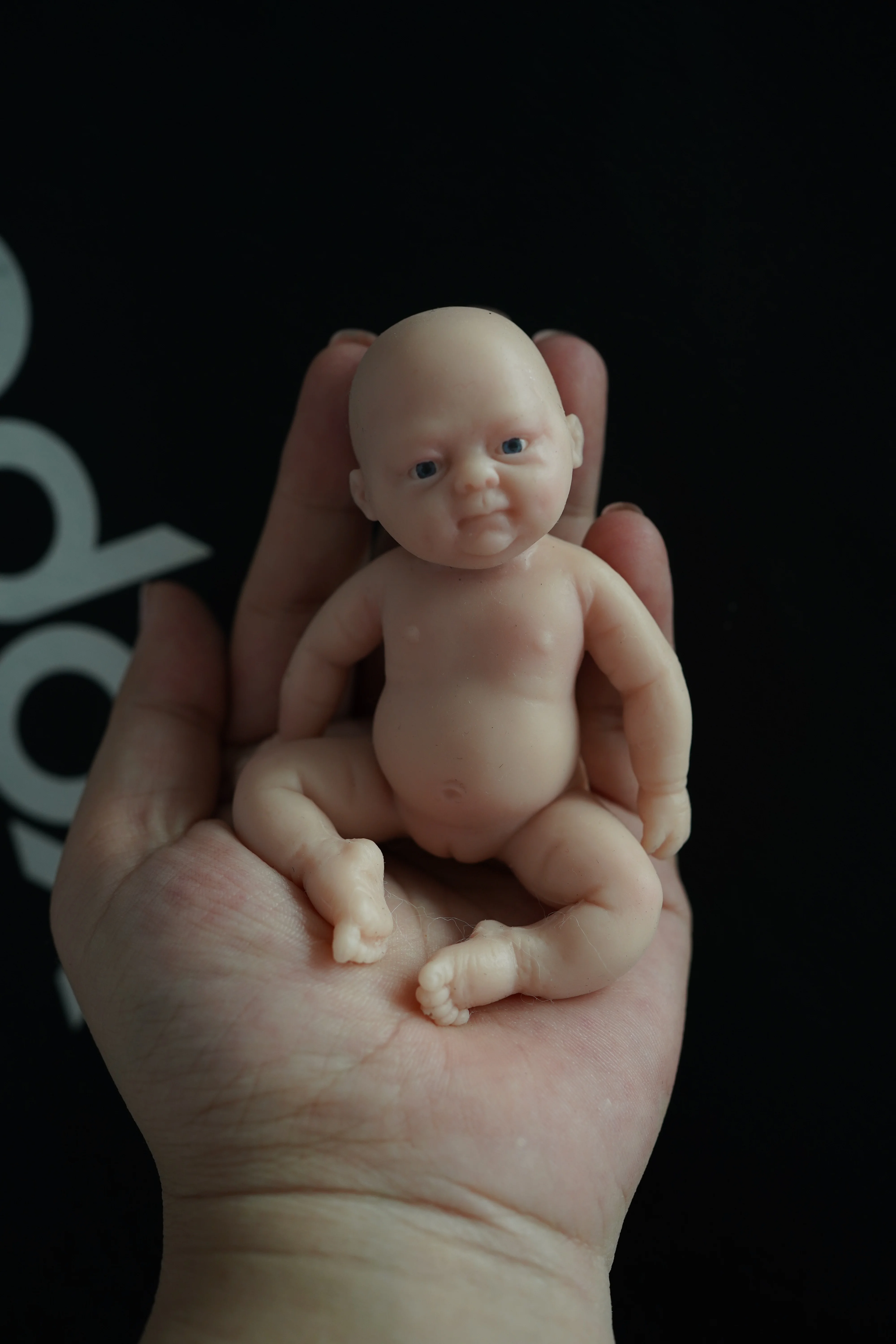 

4.5" Micro Preemie Full Body Silicone 13cm Bady Girl " Zoe'' Doll Lifelike Mini Reborn Doll Surprice Children Anti-Stress