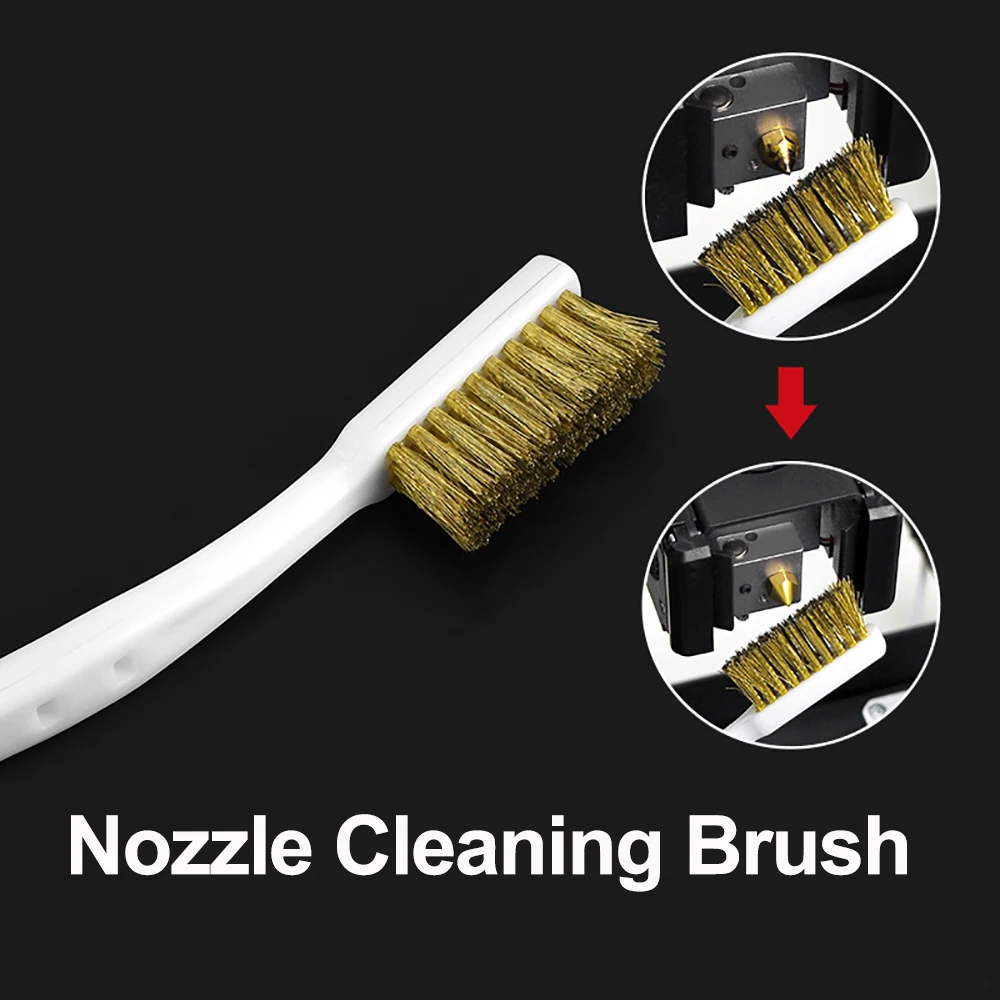 3D Printer Nozzle Steel Brush Cleaner Tool Copper Wire Toothbrush Copper Brush Handle For Nozzle Heat Block Hotend Cleaning
3D Printer Nozzle Steel Brush Cleaner Tool Copper Wire Toothbrush Copper Brush Handle For Nozzle Heat Block Hotend Cleaning