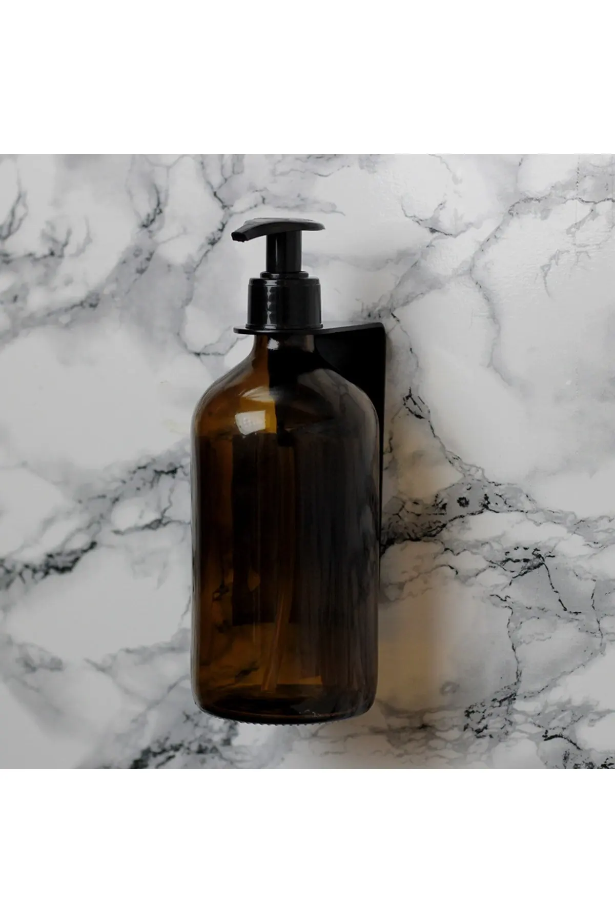 

Hobby Iron Art 1 Piece 500ml Amber Brown Glass Liquid Soap Dispenser Glass Bottle With Hanger Attachment Home Bathroom Accessori