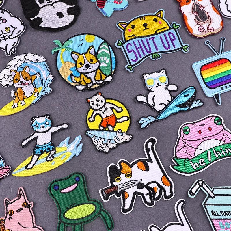 Funny Cat Corgi Embroidered Patches On Clothes DIY Cute Animal Sewing Patch Iron On Patches For Clothing Stickers Cartoon Badge
Funny Cat Corgi Embroidered Patches On Clothes DIY Cute Animal Sewing Patch Iron On Patches For Clothing Stickers Cartoon Badge