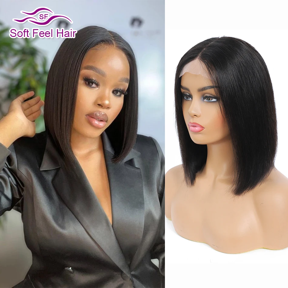 Silky Straight Bob Wig Lace Closure Human Hair Wigs for Women Pre Plucked 4x4 Transparent Lace Bob Short Wig Remy Soft Feel Hair
Silky Straight Bob Wig Lace Closure Human Hair Wigs for Women Pre Plucked 4x4 Transparent Lace Bob Short Wig Remy Soft Feel Hair