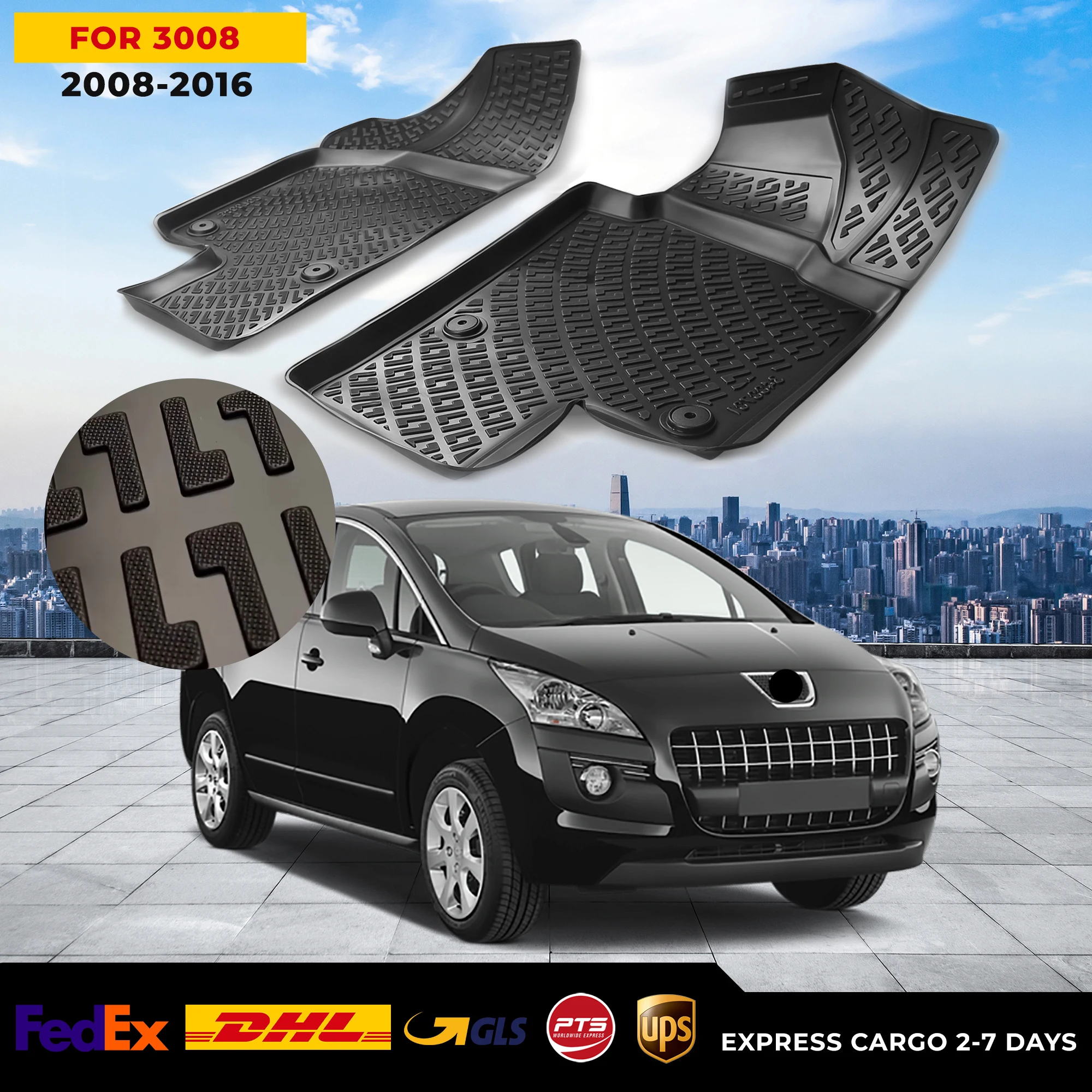Автомобильный 3D напольный коврик для Peugeot 3008 2008-2016, водонепроницаемый специальный коврик для ног, аксессуары, коврики, Нескользящие
Автомобильный 3D напольный коврик для Peugeot 3008 2008-2016, водонепроницаемый специальный коврик для ног, аксессуары, коврики, Нескользящие