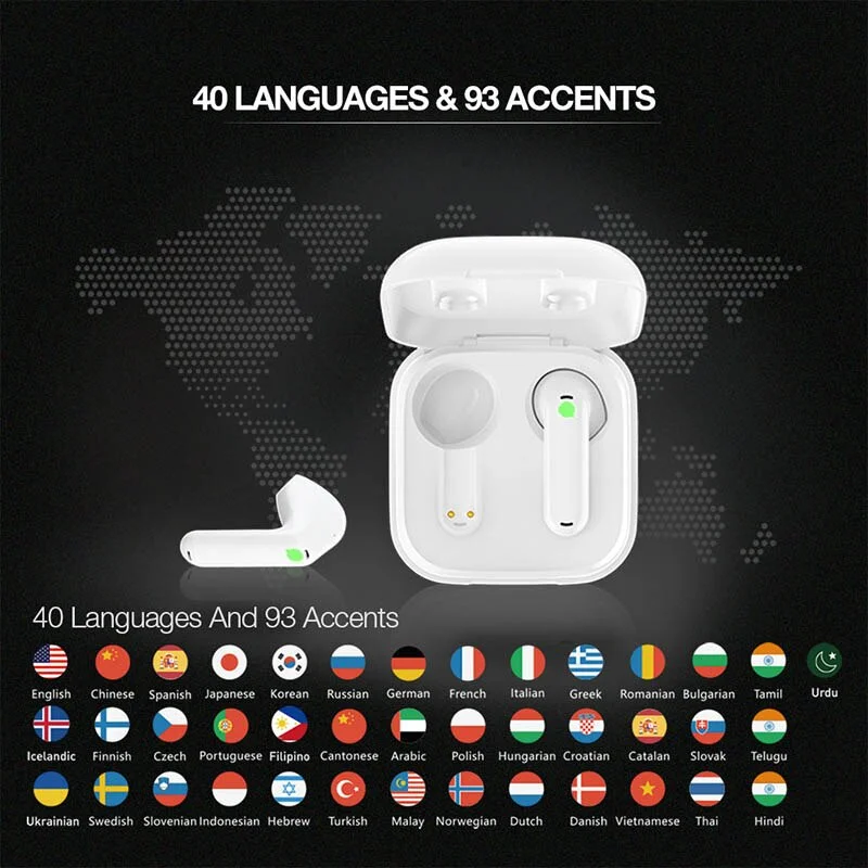 【New】Timekettle WT2 Edge/W3 Simultaneous Translator Earbuds Voice Multi Languages Translat Headset for Business Travel Meeting 
【New】Timekettle WT2 Edge/W3 Simultaneous Translator Earbuds Voice Multi Languages Translat Headset for Business Travel Meeting