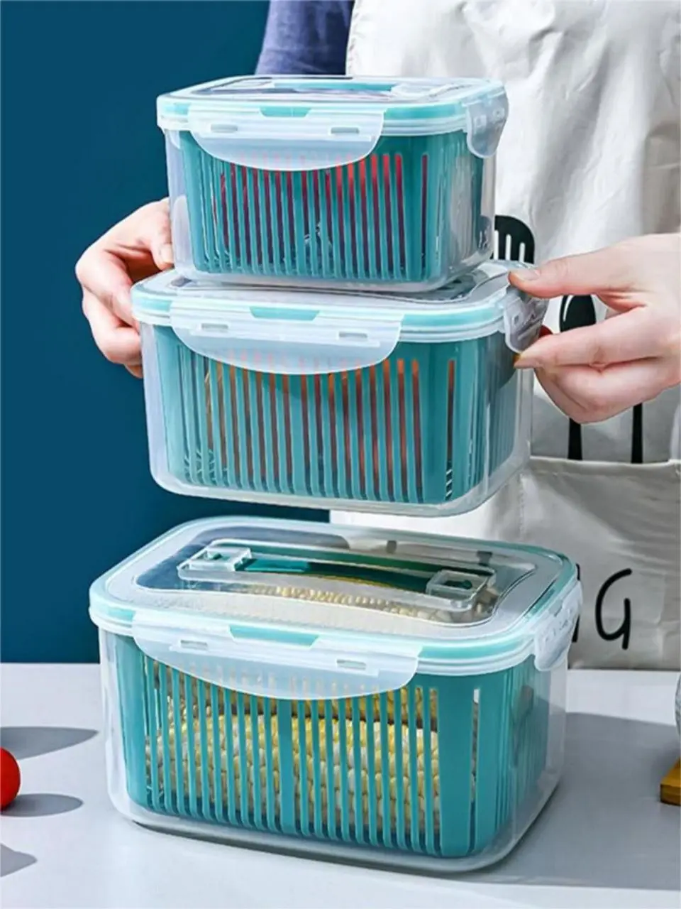 KIT 5 Household Large Capacity Kitchen Storage Box With Sealed Lid
KIT 5 Household Large Capacity Kitchen Storage Box With Sealed Lid