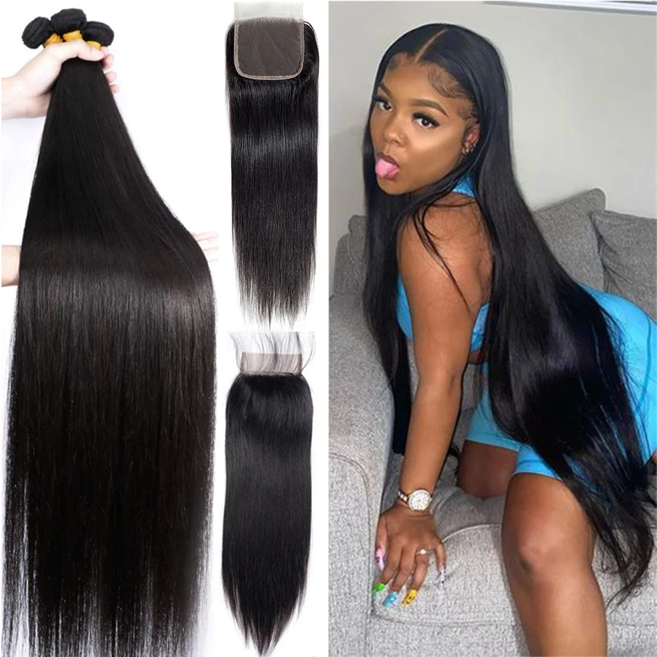 Bone Straight Hair Bundles With Closure 12A Brazilian Human Hair Bundles With Closure Natural Color 100% Remy Human Hair Weave
Bone Straight Hair Bundles With Closure 12A Brazilian Human Hair Bundles With Closure Natural Color 100% Remy Human Hair Weave