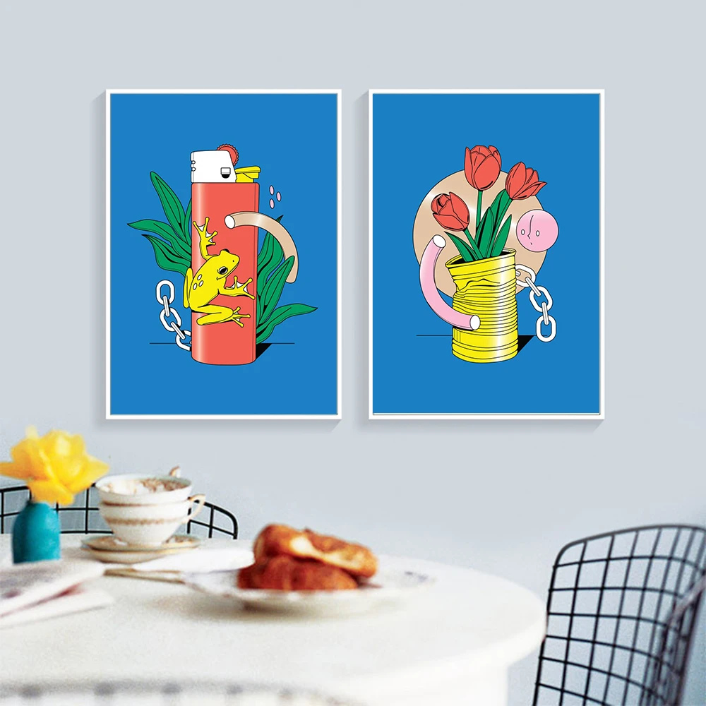 Surrealism Combination Canvas Painting Poster Home Wall Art Abstract Cartoon Living Kid Room Decor Animal Food Flower Pictures
Surrealism Combination Canvas Painting Poster Home Wall Art Abstract Cartoon Living Kid Room Decor Animal Food Flower Pictures