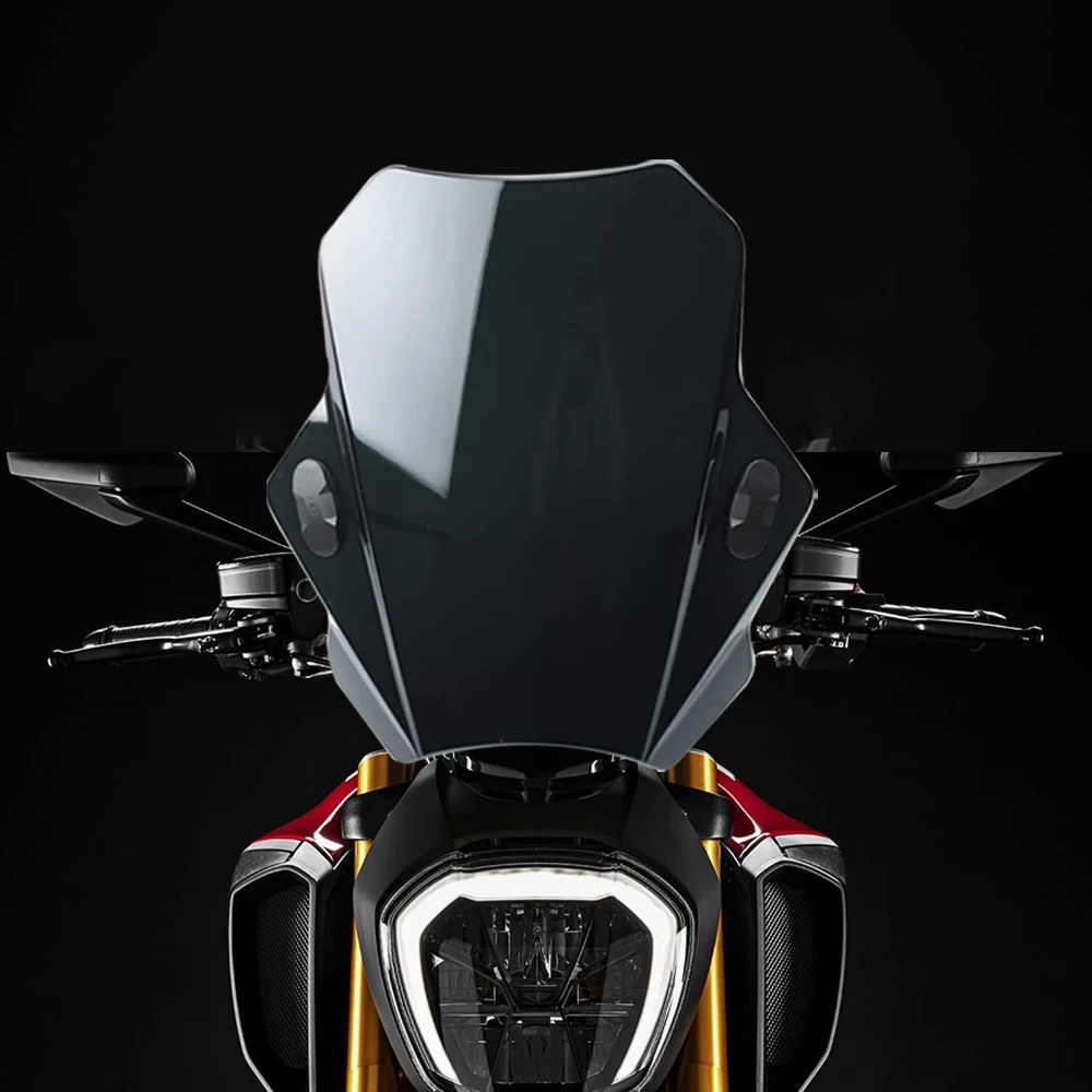 

For Ducati Diavel 1260 1260s 2019 2020 2021 2022 Windscreen Windshield Covers Screen Smoke Lens Motorbikes Deflector